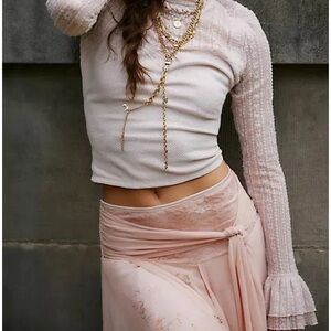 NWT Free People Mina Long Sleeve Top Size XS